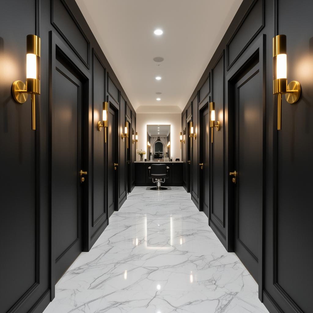Private suite hallway at Monarch